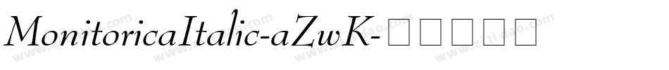 MonitoricaItalic-aZwK字体转换