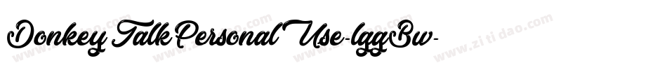 DonkeyTalkPersonalUse-lggBw字体转换