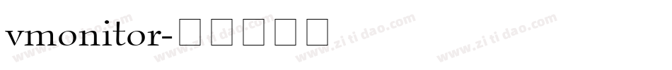 vmonitor字体转换