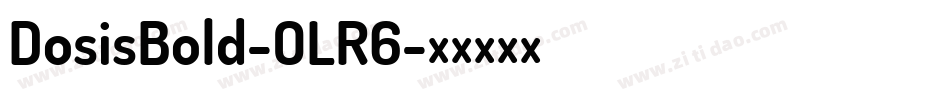 DosisBold-OLR6字体转换