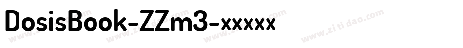 DosisBook-ZZm3字体转换