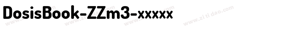 DosisBook-ZZm3字体转换