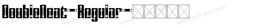 DoubleNeat-Regular字体转换