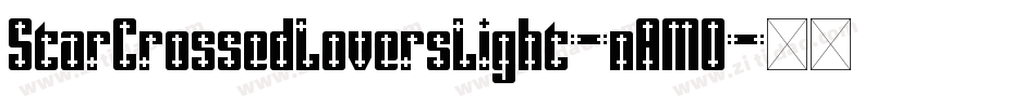StarCrossedLoversLight-nAMO字体转换
