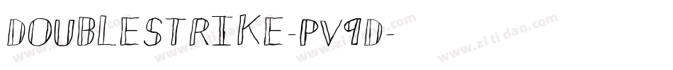 Doublestrike-Pv9d字体转换