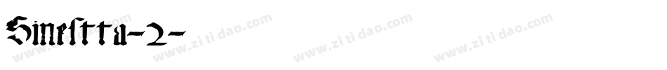Sinestta-2字体转换
