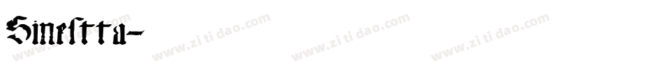 Sinestta字体转换