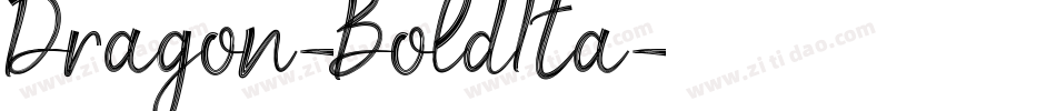 Dragon-BoldIta字体转换