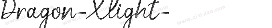 Dragon-Xlight字体转换