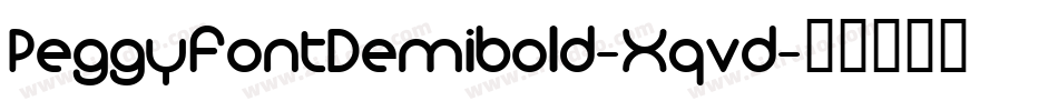 PeggyfontDemibold-Xqvd字体转换