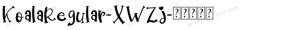 KoalaRegular-XWZj字体转换