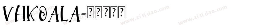 VHKOALA字体转换