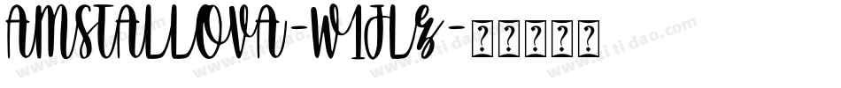 Amstallova-w1JLZ字体转换