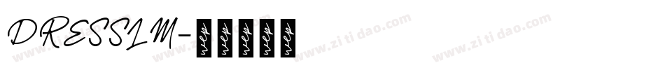 DRESSLM字体转换
