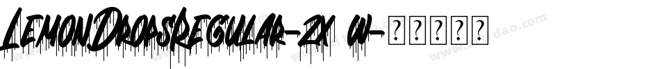 LemonDropsRegular-zx3w字体转换