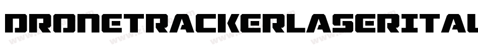 DroneTrackerLaserItalic-v6G7字体转换