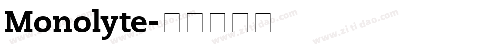 Monolyte字体转换