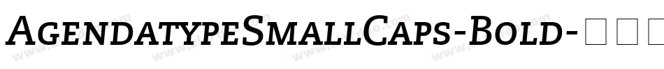AgendatypeSmallCaps-Bold字体转换