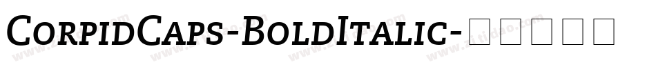 CorpidCaps-BoldItalic字体转换
