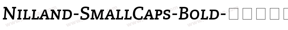 Nilland-SmallCaps-Bold字体转换