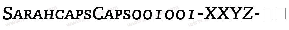SarahcapsCaps001001-XXYZ字体转换