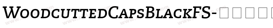 WoodcuttedCapsBlackFS字体转换 WoodcuttedCapsBlackFS字体转换
