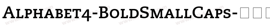 Alphabet4-BoldSmallCaps字体转换