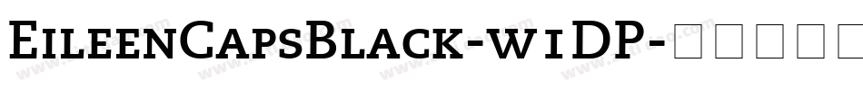 EileenCapsBlack-w1DP字体转换