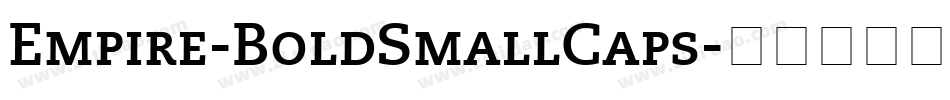 Empire-BoldSmallCaps字体转换