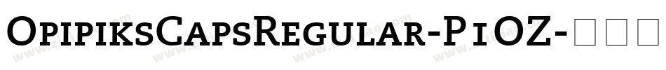 OpipiksCapsRegular-P1OZ字体转换 OpipiksCapsRegular-P1OZ字体转换
