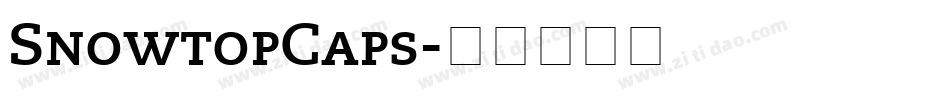 SnowtopCaps字体转换