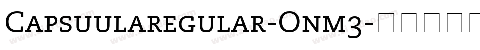 Capsuularegular-Onm3字体转换