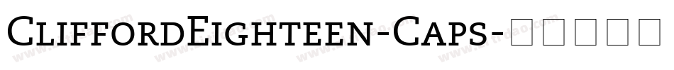 CliffordEighteen-Caps字体转换