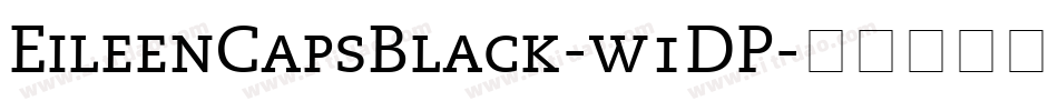 EileenCapsBlack-w1DP字体转换