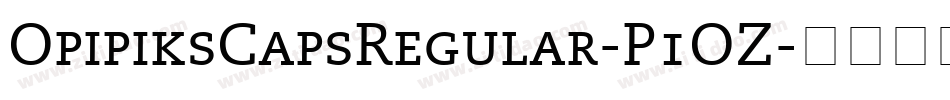 OpipiksCapsRegular-P1OZ字体转换 OpipiksCapsRegular-P1OZ字体转换