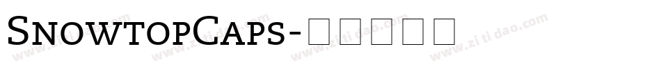 SnowtopCaps字体转换