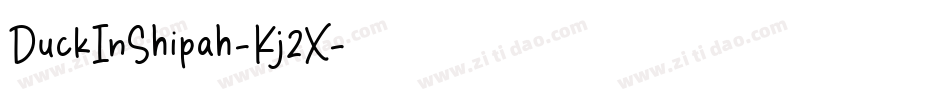 DuckInShipah-Kj2X字体转换