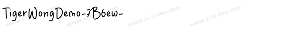 TigerWongDemo-7B6ew字体转换