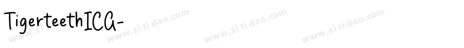 TigerteethICG字体转换