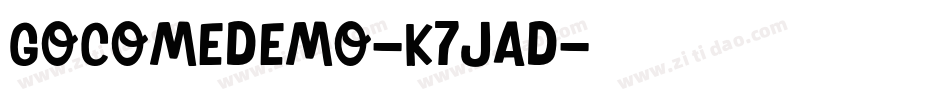 GoComeDemo-K7JAD字体转换