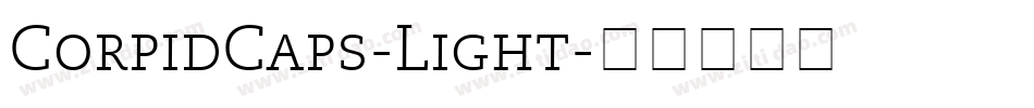 CorpidCaps-Light字体转换