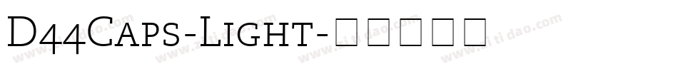 D44Caps-Light字体转换