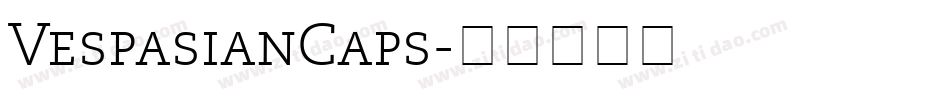 VespasianCaps字体转换
