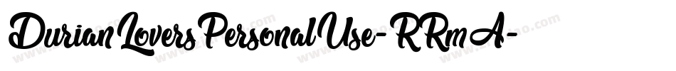 DurianLoversPersonalUse-RRmA字体转换