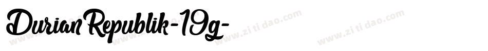DurianRepublik-19g字体转换