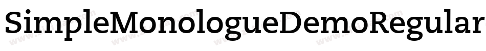SimpleMonologueDemoRegular-qVq0字体转换 SimpleMonologueDemoRegular-qVq0字体转换
