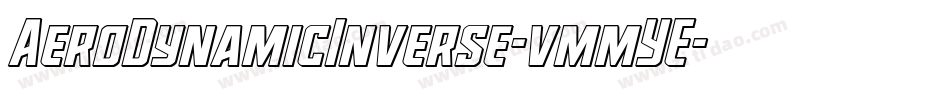AeroDynamicInverse-vmmYE字体转换