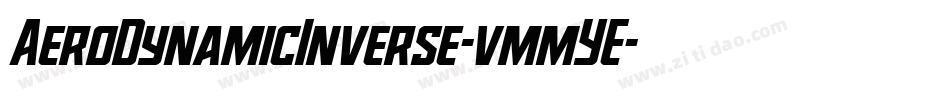 AeroDynamicInverse-vmmYE字体转换