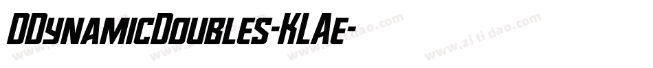 DDynamicDoubles-KLAe字体转换