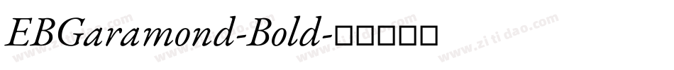 EBGaramond-Bold字体转换